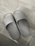 稻草人拖鞋男士居家用洗澡防滑浴室內戶(hù)外穿情侶厚底靜音女涼拖 灰44-45 曬單實(shí)拍圖