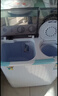 小鴨【官方店】半自動(dòng)洗衣機迷你小型波輪大容量租房宿舍家用雙桶雙缸分區脫水甩干老式強力去污 12.5KG  洗7.5+脫5+強勁電機全國聯(lián)保 雙缸 曬單實(shí)拍圖