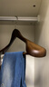 實(shí)木衣架掛衣服寬肩西裝防滑家用高級木制室內無(wú)痕不鼓包木質(zhì)衣架 寬肩圓桿【4支裝】 曬單實(shí)拍圖