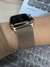 Apple/蘋(píng)果 【女神節】Watch S11 智能手表蜂窩款42毫米金色鈦金屬表殼金色米蘭尼斯表帶 曬單實(shí)拍圖