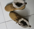 駱駝（CAMEL）加絨保暖增高厚底休閑戶(hù)外高幫雪地靴男士 G14W136663 土黃 43  曬單實(shí)拍圖