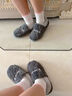 潔麗雅男士包跟棉拖鞋男秋冬季室內居家保暖家居加厚全包毛毛棉鞋女冬天 灰色【收藏加購優(yōu)先發(fā)貨】 42-43 (適合41-42碼) 曬單實(shí)拍圖