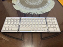 JOMAAB089T便攜式折疊觸控鍵盤(pán)藍牙妙控觸摸鍵盤(pán)適用蘋(píng)果華為小米聯(lián)想iPad平板手機筆記本電腦家用辦公 白色藍牙折疊鍵盤(pán)-數字版 藍牙 81鍵 曬單實(shí)拍圖