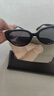 目木間貓眼墨鏡女款高級感顯臉小復古歐美風(fēng)太陽(yáng)眼鏡  黑框黑灰片七夕 曬單實(shí)拍圖
