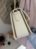 COOGI女士包包女款輕奢品牌單肩包斜挎女包情人節生日禮物女送老婆女友 米白色 曬單實(shí)拍圖