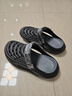 卡帝樂(lè )鱷魚(yú)洞洞鞋男士涼鞋夏季外穿拖鞋一式兩用沙灘鞋子男 1695 黑色 42-43 曬單實(shí)拍圖
