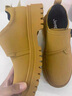 JEEP吉普男鞋2026新款春季真皮透氣旋鈕休閑鞋男士低幫工裝馬丁靴男 土黃色(運動(dòng)碼) 41 (255mm) 曬單實(shí)拍圖