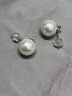 海蒂9-10mmS925銀經(jīng)典王妃款淡水珍珠耳飾耳釘女送女友禮物附證書(shū) 曬單實(shí)拍圖
