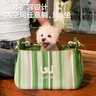TOUCHDOG貓包外出便攜單肩手提斜挎包防風(fēng)保暖冬季狗狗出行包小型犬寵物包 綠色斜挎包 均碼【建議12斤內】 曬單實(shí)拍圖