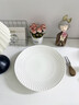 YOGEHOME優(yōu)格旋影之路湯盤(pán)陶瓷盤(pán)子家用菜盤(pán)純白湯碗高端創(chuàng  )意酒店西餐餐盤(pán) 10英寸純白浮雕旋影淺碗 曬單實(shí)拍圖