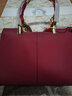 ANYSMIC包包女包奢侈品2026新款手提女包真皮托特結婚新娘婚包高級感單肩 紅色 曬單實(shí)拍圖