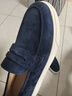百麗時(shí)尚樂(lè )福鞋男2026新款春羊皮一腳蹬懶人鞋A2296AM6預售 藍色 43 曬單實(shí)拍圖