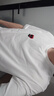 森馬（Semir）王安宇同款丨BB聯(lián)名短袖T恤男26夏季繡花打底衫上衣109326100204 曬單實(shí)拍圖