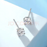 夢(mèng)金園情人節禮物銀耳釘S925銀經(jīng)典四爪六爪鋯石耳釘養耳棒送女友 曬單實(shí)拍圖
