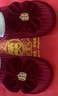 心楠棉拖鞋結婚一對女冬季2025新款喜慶陪嫁新婚睡衣情侶紅色婚鞋冬天 蝴蝶結棉拖鞋【女38-39+男44-45】 曬單實(shí)拍圖
