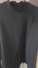 布先生小高領(lǐng)加厚保暖長(cháng)袖打底T恤男秋冬打底衫 鋼琴黑 XL/180  曬單實(shí)拍圖