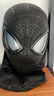 手動(dòng)電動(dòng)蜘蛛俠頭套眼睛可動(dòng)搞怪COS超凡面具萬(wàn)圣節男朋友禮物 黑超凡皮紋蜘蛛俠戒指眨眼發(fā)光 曬單實(shí)拍圖
