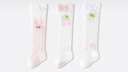 成長(cháng)寄嬰兒長(cháng)筒襪夏季薄款網(wǎng)眼透氣女寶寶夏天防蚊襪過(guò)膝不勒腿純棉長(cháng)襪 曬單實(shí)拍圖