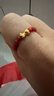 周六福蝴蝶結黃金戒指女足金瑪瑙戒指38婦女節禮物定價(jià)A0112543 約0.1g 曬單實(shí)拍圖