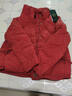 雅鹿輕薄羽絨服女秋冬新款高端短款時(shí)尚大碼保暖媽媽立領(lǐng)寬松蓬松外套 紅色 S 建議90-110斤 曬單實(shí)拍圖