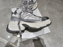 百麗云鯨時(shí)髦設計老爹鞋女26春新厚底鞋JD018AM6 銀色 36 曬單實(shí)拍圖