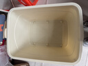 旗梓收納箱大容量特大號塑料家用收納箱加厚特厚加高儲物大容量巨厚 奶白色【買(mǎi)一發(fā)一】6A級特厚用料 巨大號 160L【長(cháng)80寬59高47.5】 曬單實(shí)拍圖
