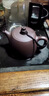 正宗宜興紫砂壺一等品純手工名家用老式泡茶壺功夫茶具套裝漢鐸壺 家藏老紫泥 325ml 單壺+繩墊+證書(shū) 曬單實(shí)拍圖