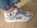 特步男鞋春夏季板鞋防水小白鞋2026新款低幫滑板白色休閑運動(dòng)鞋子男士 白霧藍 42 曬單實(shí)拍圖