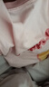 紅豆兒童睡衣100%棉家居服套裝女童寶寶中大童A類(lèi)抑菌長(cháng)袖長(cháng)褲套裝 曬單實(shí)拍圖