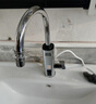 奧克斯（AUX）電熱水龍頭熱水器加熱水龍頭快速熱水變頻恒溫廚房下進(jìn)水 【大屏數顯】電鍍銀+漏保插頭+萬(wàn)向噴頭 曬單實(shí)拍圖