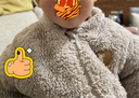 迷你巴拉【暖芯】男女童雙面絨家居保暖外套寶寶護肚毛絨外衣 曬單實(shí)拍圖
