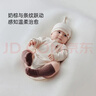 babylove新生兒包屁衣春秋款純棉嬰兒衣服三角哈衣彩棉寶寶爬服家居服 曬單實(shí)拍圖