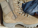 3514作戰靴男訓練鞋高幫戰術(shù)靴側拉鏈男靴新式棕色戶(hù)外沙漠靴 棕色 42 曬單實(shí)拍圖