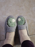 先鋒港灣月子鞋秋季透氣包跟軟底舒適產(chǎn)后孕婦鞋春夏季薄款家居輕便拖鞋 灰色 36 曬單實(shí)拍圖