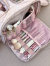 南木熊化妝包大容量女2026新款便攜分區多功能收納包外出旅行洗漱包ins 化妝包【粉色】 曬單實(shí)拍圖