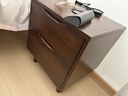 家逸實(shí)木床頭柜臥室床邊柜高級感簡(jiǎn)約小戶(hù)型收納柜子帶抽置物架 曬單實(shí)拍圖