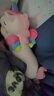 眼含淚光獨角獸公仔小馬玩偶陪睡覺(jué)抱枕毛絨玩具女孩布娃娃生日禮物女生友 少女粉色 80cm【中號】 曬單實(shí)拍圖