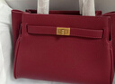 百麗女包包鎏金歲月升級大號質(zhì)感鉑金包手提包X7242AX5 紅色 F 曬單實(shí)拍圖