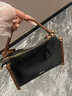 CK&WQ包包女式2026新款馬年小馬刺繡時(shí)尚小方包輕奢單肩包斜挎包 黑色 曬單實(shí)拍圖