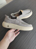夢(mèng)特嬌男鞋 2026春季新款透氣高端布鞋 輕軟厚底帆布樂(lè )福鞋一腳蹬休閑鞋 自然黑 41 曬單實(shí)拍圖