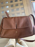 FIEDLE&SISSI/菲德茜茜飛鳥(niǎo)郵差包中號植鞣牛皮斜挎包女包生日禮物 橡木棕 曬單實(shí)拍圖