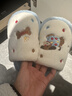 名創(chuàng  )優(yōu)品（MINISO）棉拖鞋女室內居家用秋冬包頭防滑軟底拖鞋男靜音石英粉 38-39 曬單實(shí)拍圖