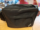 男士單肩包純色橫款單肩包男時(shí)尚大容量包包通勤旅行斜挎包云8822 黑色橫版 曬單實(shí)拍圖