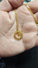 周六?？棄?mèng)網(wǎng)黃金項鏈女吊墜38婦女節禮物計價(jià)A0612710 約3.82g 40+5cm 曬單實(shí)拍圖