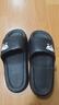 稻草人拖鞋男女居家用秋冬洗澡厚底浴室內外穿情侶防滑靜音涼拖 黑42-43 曬單實(shí)拍圖