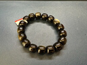 飾界情收藏級天然黑曜石手鏈男士金曜石轉運珠男款手串女友送生日禮物 14mm金曜石收藏級 曬單實(shí)拍圖