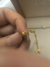 CRD克徠帝黃金手鏈節節高升足金999手鏈5G工藝送女友節日禮物 足金手鏈 HN00472 4.4g 曬單實(shí)拍圖