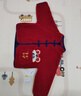 嘟嘟家寶寶拜年服兒童冬季新年毛衣男童衣服紅色女童長(cháng)袖上衣潮 紅色120 曬單實(shí)拍圖
