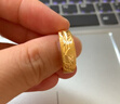 周六福（ZLF）  黃金戒指男女足金情侶對戒活口指環(huán)龍鳳添福計價(jià) 女戒12號-5.95g 曬單實(shí)拍圖