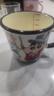 小新可愛(ài)刻度馬克杯喝水杯飲水牛奶杯卡通杯子蠟筆陶瓷高顏值茶杯 蠟筆小新牛奶刻度杯黑半把-魔術(shù)師小新 曬單實(shí)拍圖